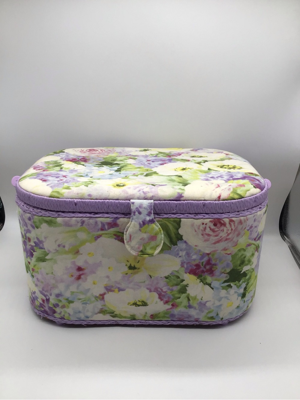 Floral Lavender Jewelry Organizer Case - Purple Floral Storage